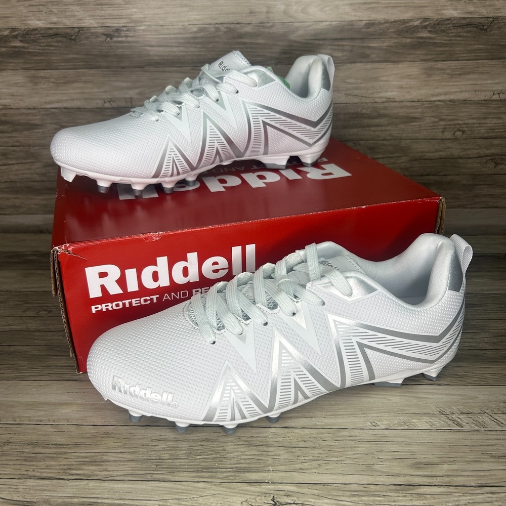 Riddell Revenge Low Football Cleats White Mens‎ Size 7.5 D